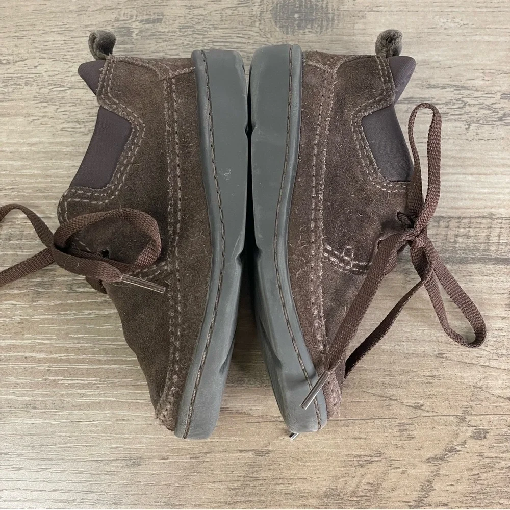 Baby‎ Gap Toddler sz 5 Brown Suede Leather Lace Up Shoes